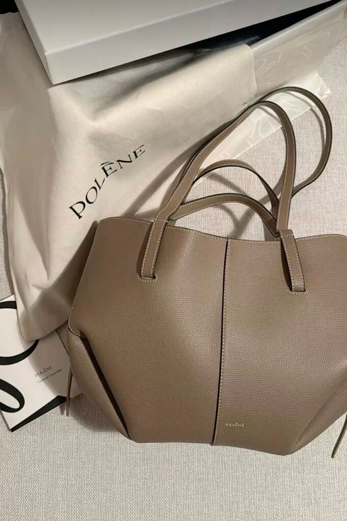 POLEN Leather Bag - Light Brown (Master Quality) 3