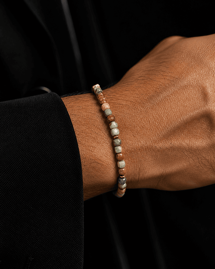 Unisex Natural Stone Bracelet - Multi Color 2