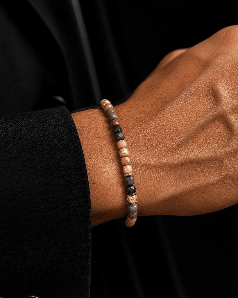 Unisex Natural Stone Bracelet - Multi Color 1