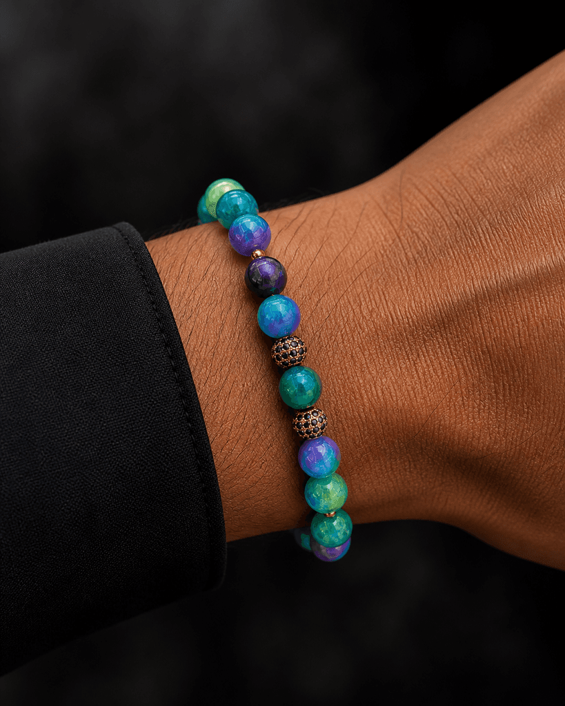 Unisex Natural Stone Bracelet - Purple 2