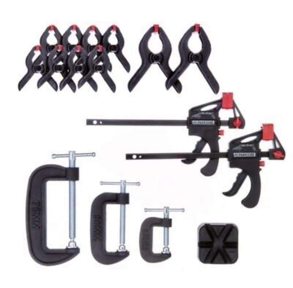 Parkside Clamp Set – 16 Pieces 1