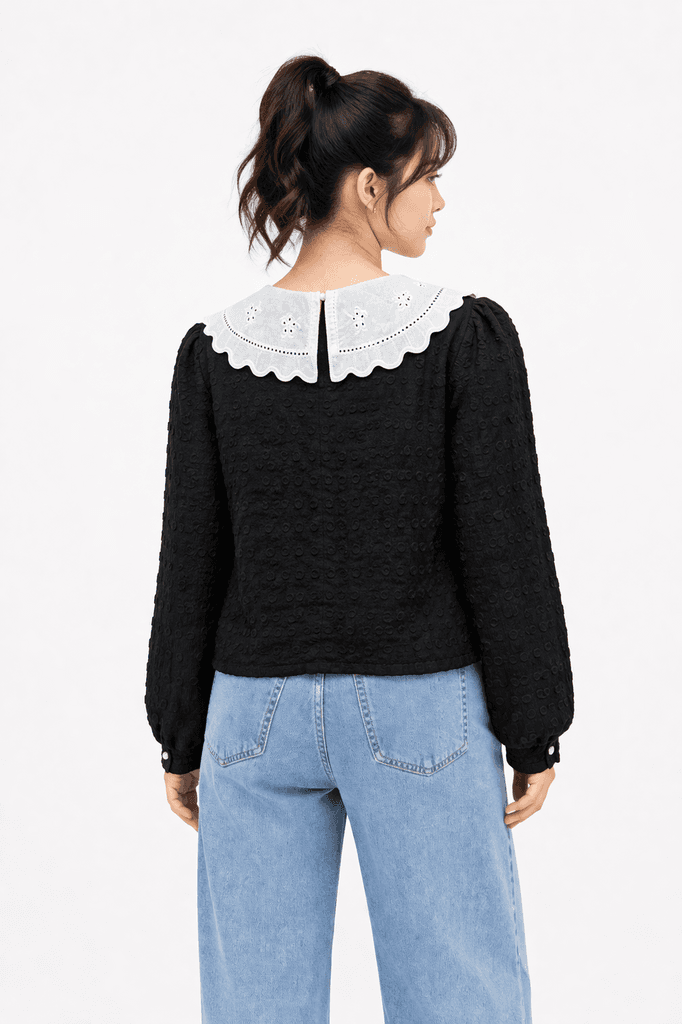 Name Brand Women's Premium Cotton Shirt - Black (Free Size) 2