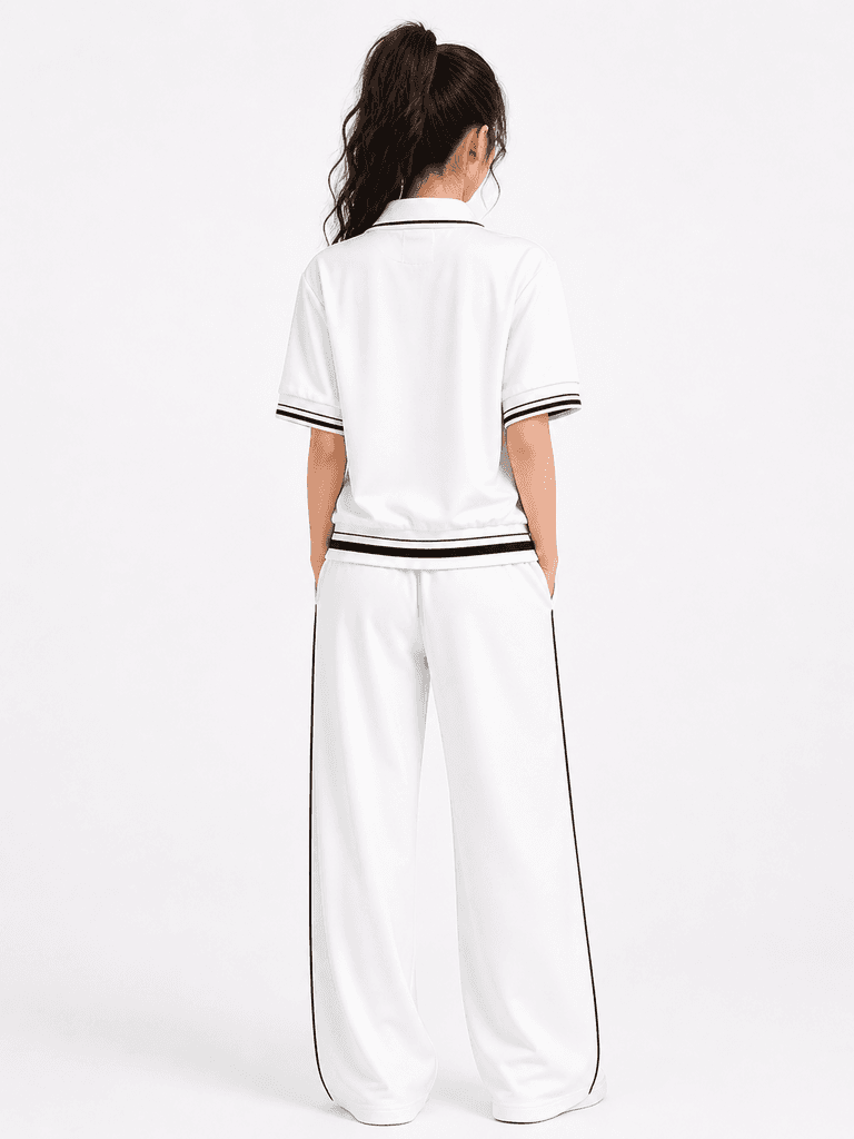 Miu Miu Women's Premium Cotton Pajama Shirt and Lounge Set - White (Free Size) 2