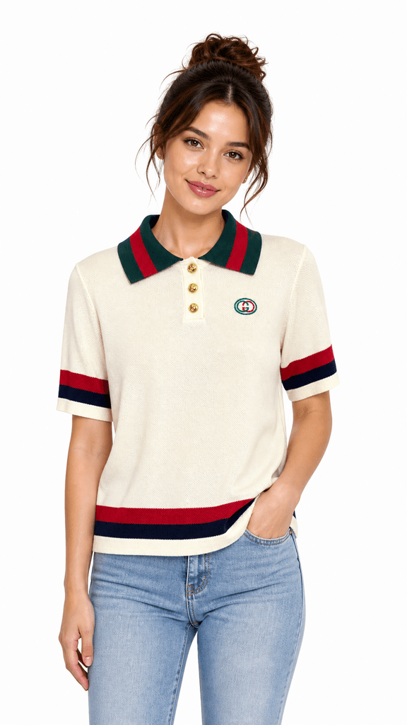 GUGGi Women's Premium Wool T-Shirt - Off White (Free Size) 1
