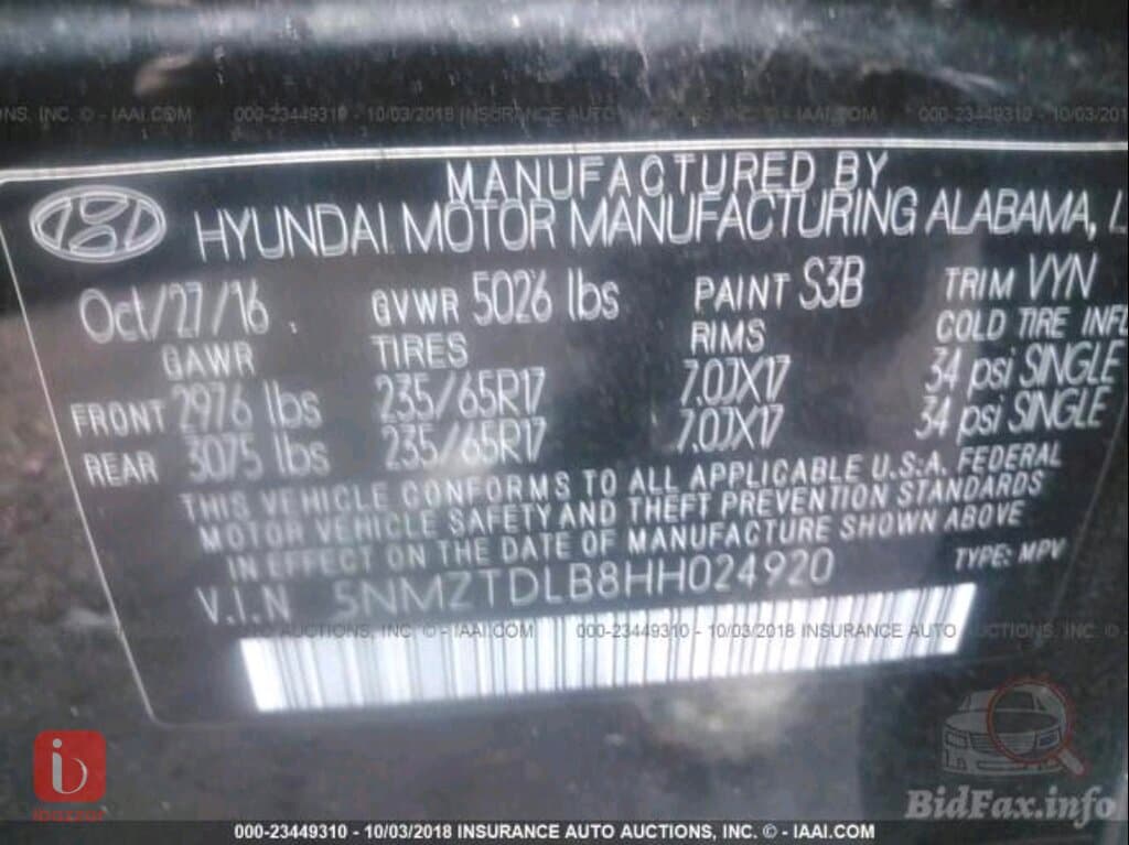 Hyundai Santa Fe Standard 5