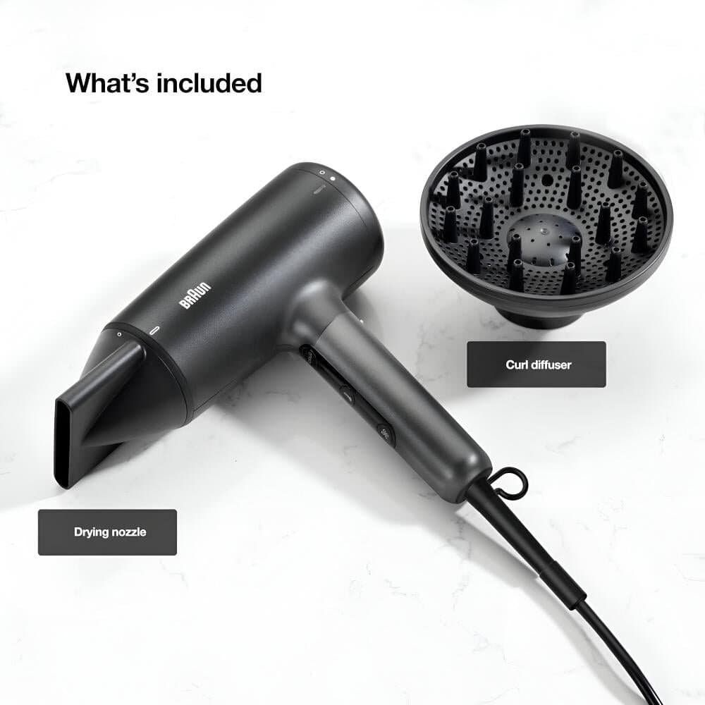 Braun Hair Dryer 2100W 2 Attach - HD425SDE 6