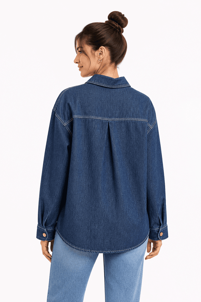 Miu Miu Women's Premium Denim Shirt - Denim (Free Size) 2