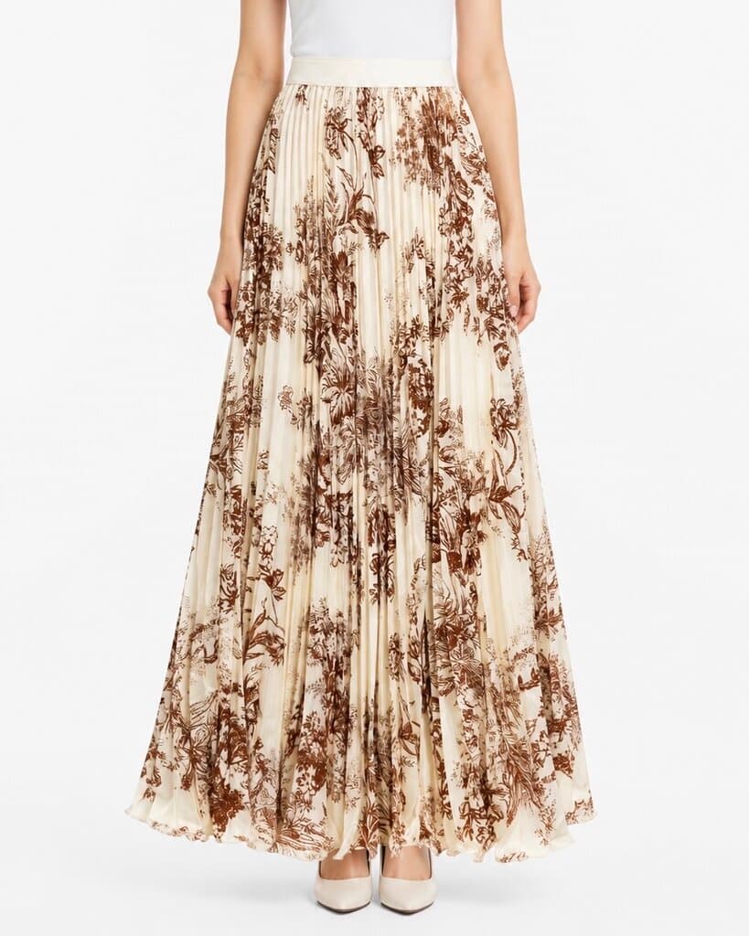 Elegant Women's Versatile Skirt - Light Brown (Free Size) 1