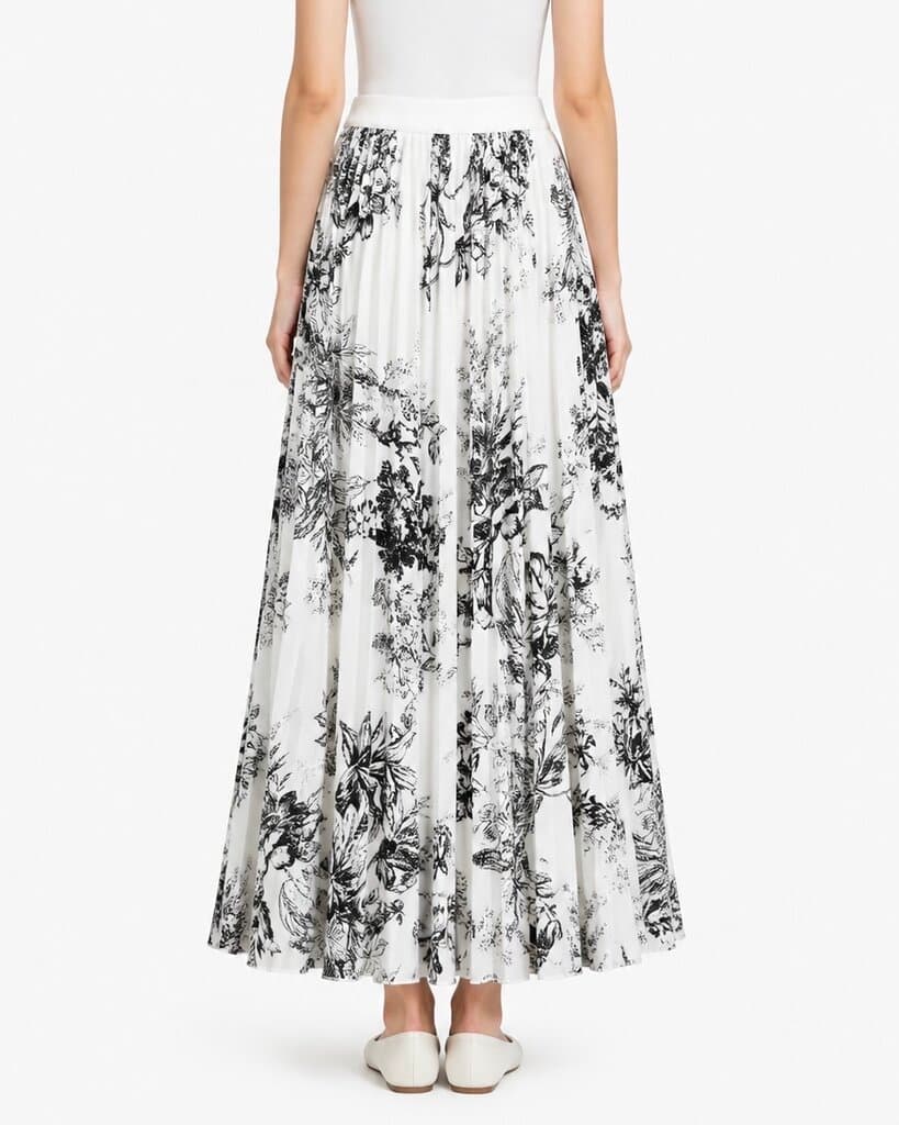 Elegant Women's Versatile Skirt - White2 (Free Size) 2
