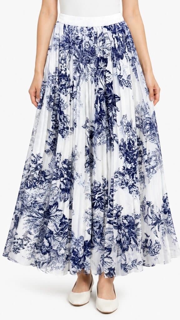 Elegant Women's Versatile Skirt - White (Free Size) 1