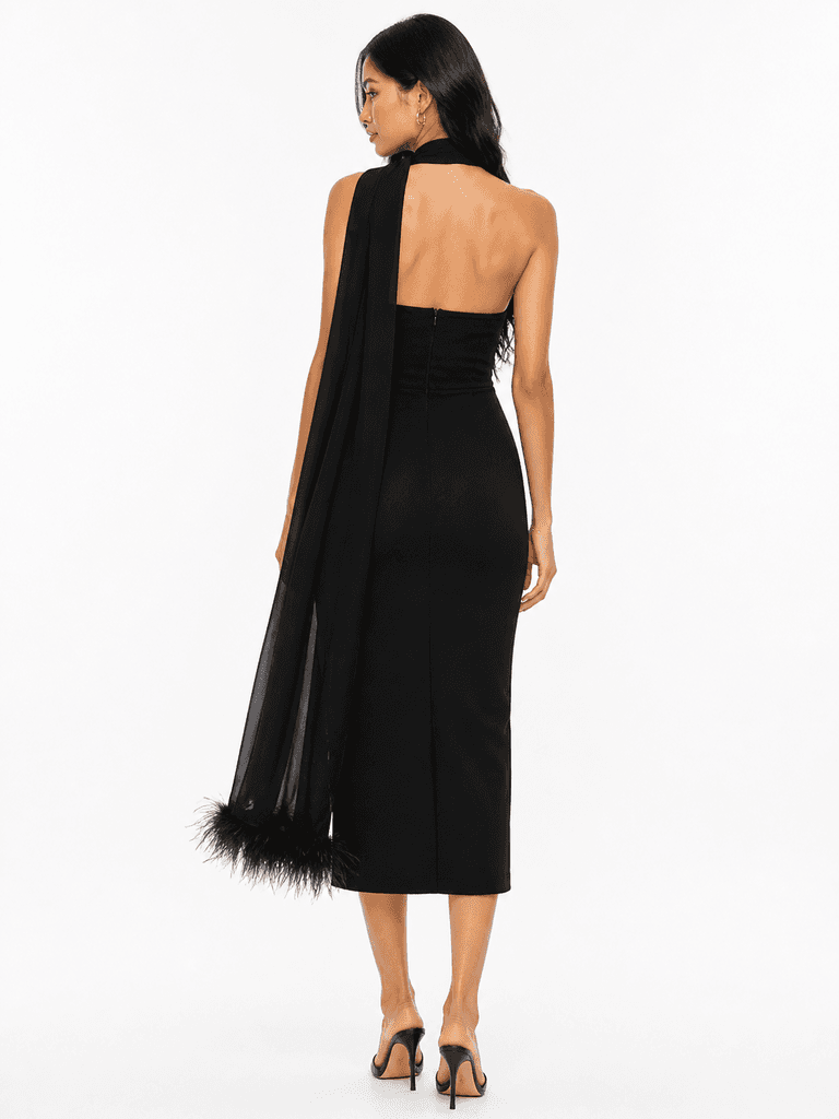 Black Midi Dress 2