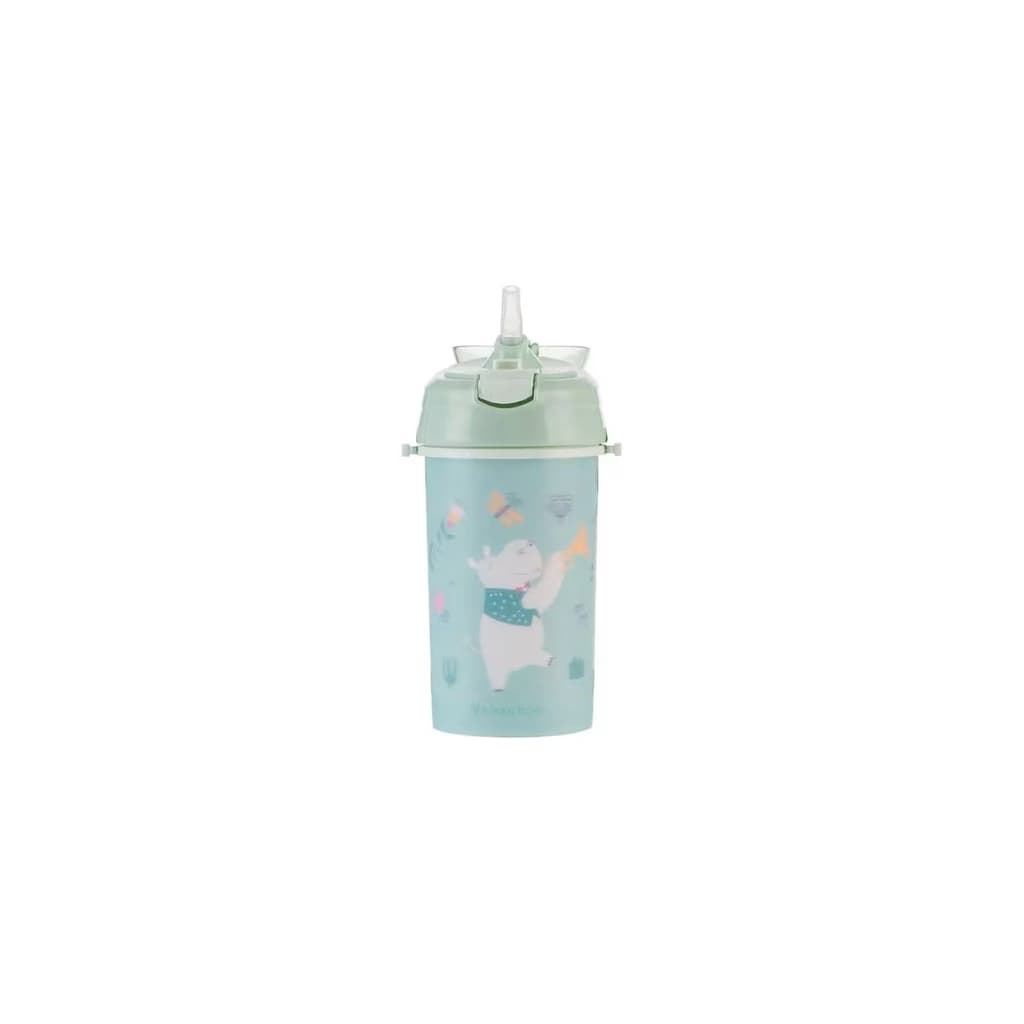 KikkaBoo PP Cup with Silicone Straw and Strap 450ml Music Fest - Mint 3