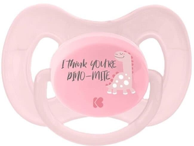 KikkaBoo Pacifier 0-6m Dinomite - Pink 1