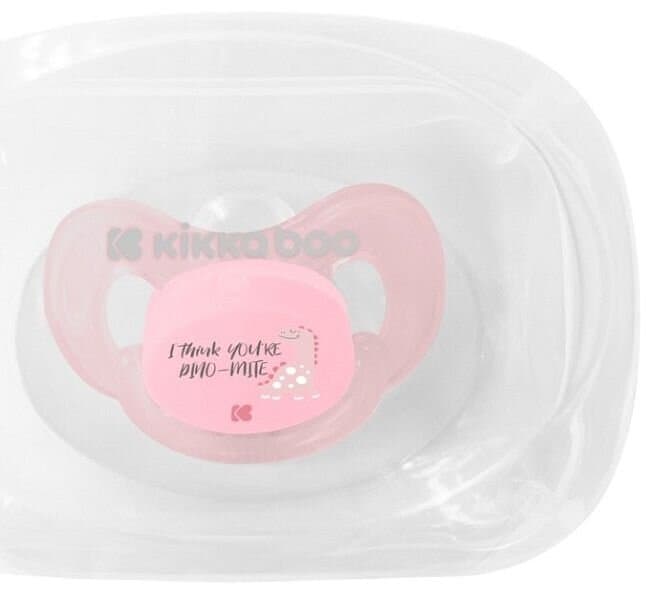 KikkaBoo Pacifier 0-6m Dinomite - Pink 3