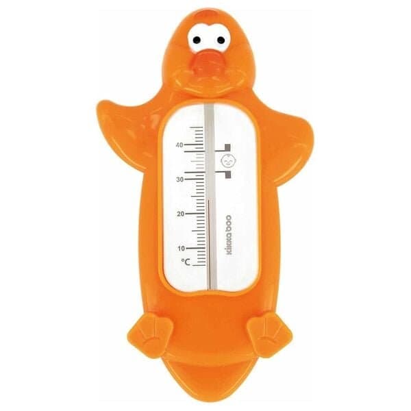 KikkaBoo Bath Thermometer Penguin - Orange 1