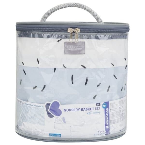 KikkaBoo Nursery Basket Set 2 pcs - Blue 2