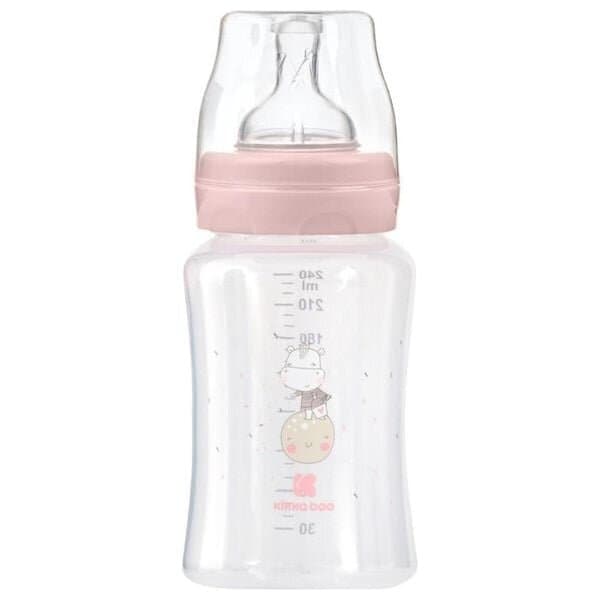 KikkaBoo PP Feeding Bottle 240ml Hippo Dreams - Pink 1