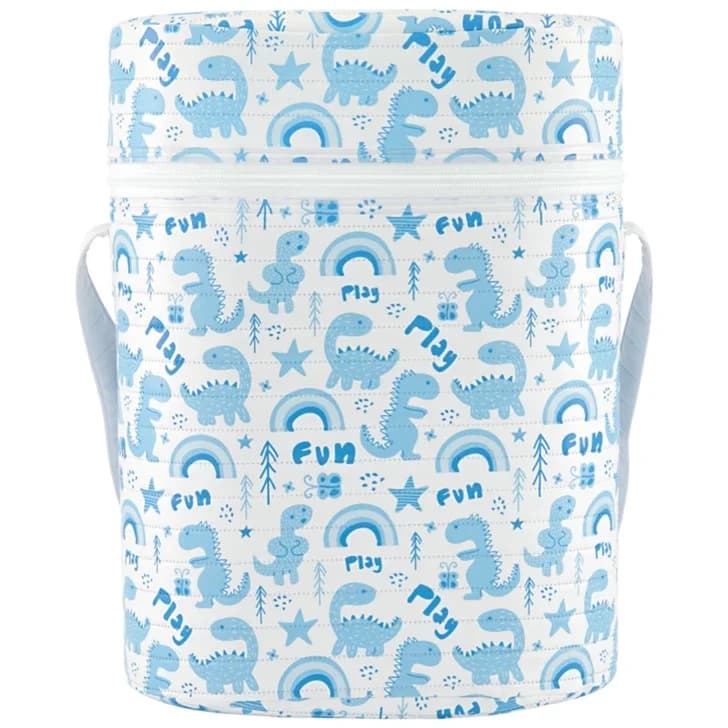 KikkaBoo Double Bottle Insulator - Blue 1