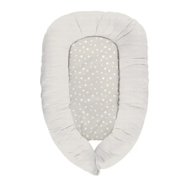 KikkaBoo Memory Foam Bed-Nest 3in1 Dots - Beige 1