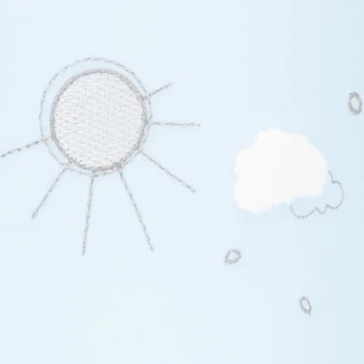 KikkaBoo Night Light with Embroidery Dream Big - Blue 2