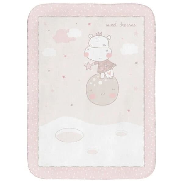 KikkaBoo Super Soft Blanket 110/140 cm Hippo Dreams 1