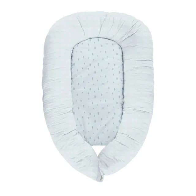 KikkaBoo Memory Foam Bed-Nest 3in1 Dots - Blue 1