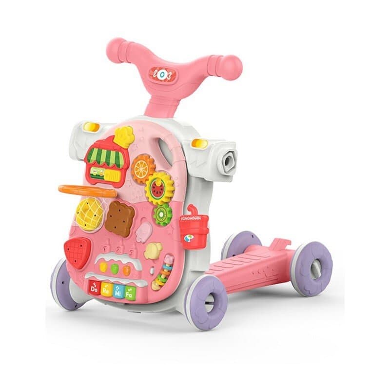 KikkaBoo 4in1 Sweet Escape Walker & Scooter- Pink 3