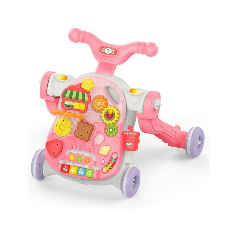 KikkaBoo 4in1 Sweet Escape Walker & Scooter- Pink 5