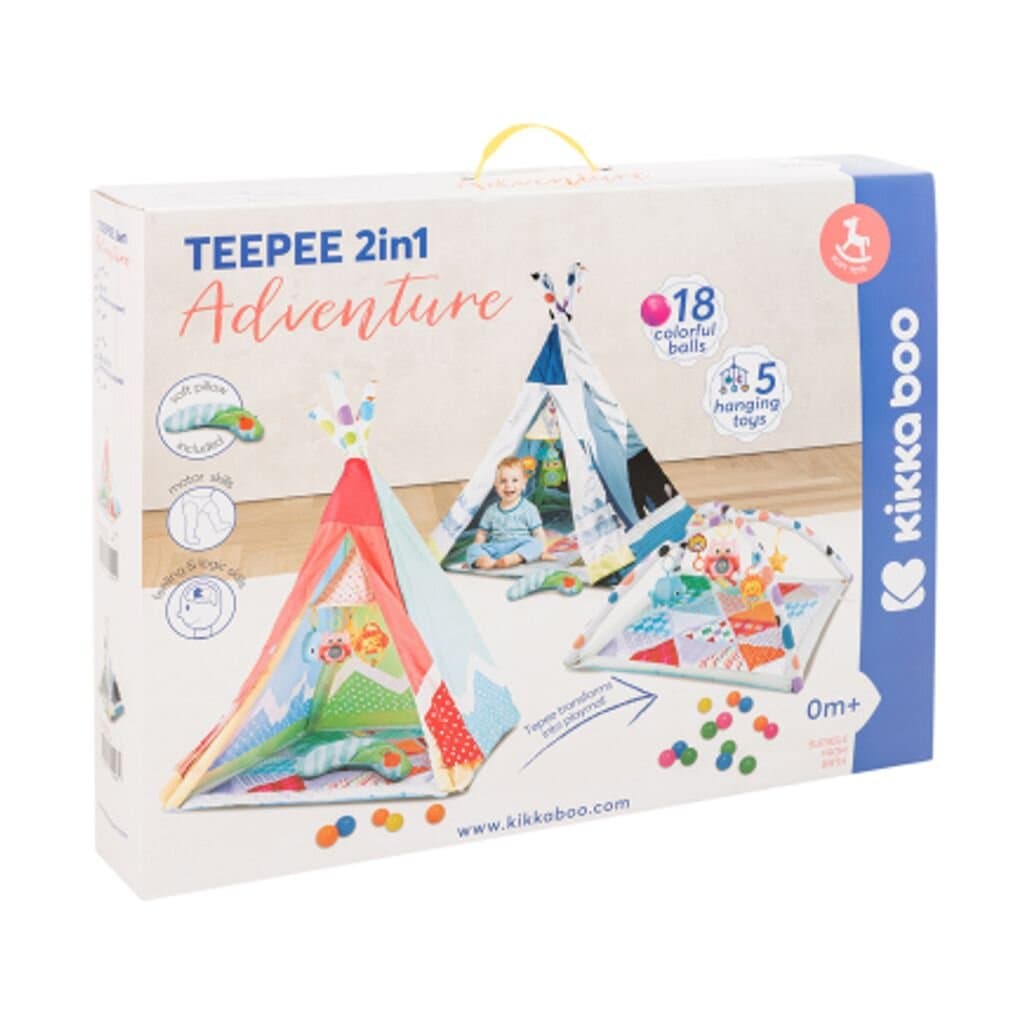 KikkaBoo Teepee 2in1 Adventure Girl Tent 2