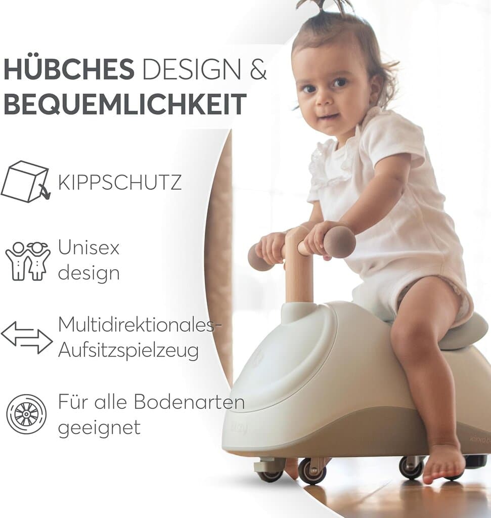 KikkaBoo Ride-On Sizzy - Beige 3