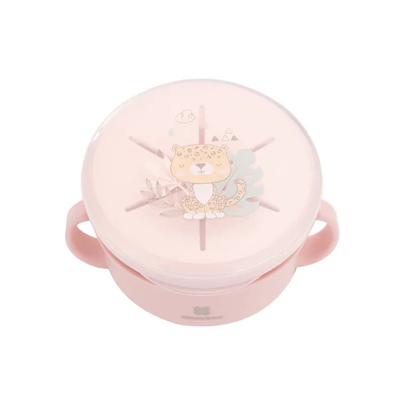 KikkaBoo Snack Bowl 2in1 Savanna - Pink 2