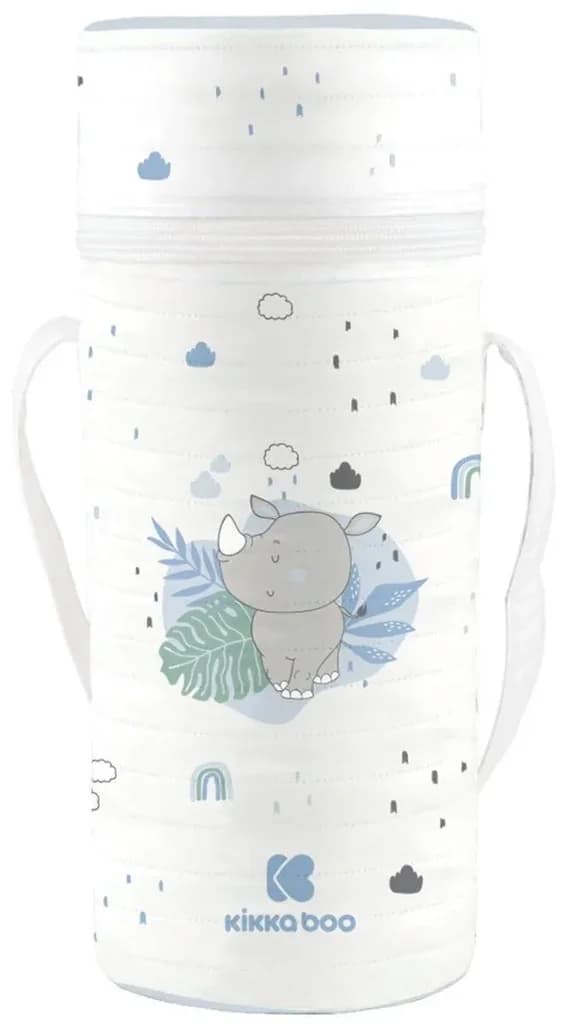 KikkaBoo Single Bottle Insulator Savanna - Blue 1