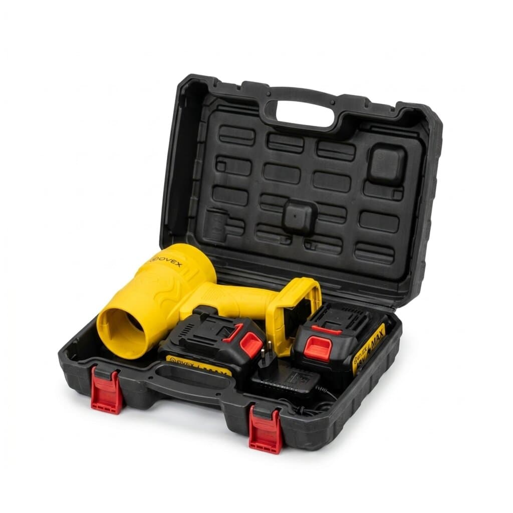 Professional cleaning blower with two 48-volt lithium batteries 2