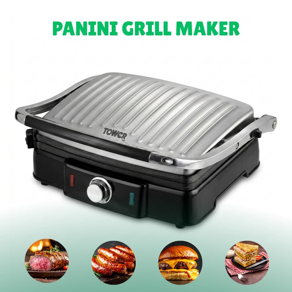 Professional 2000-watt stainless steel griddle 1
