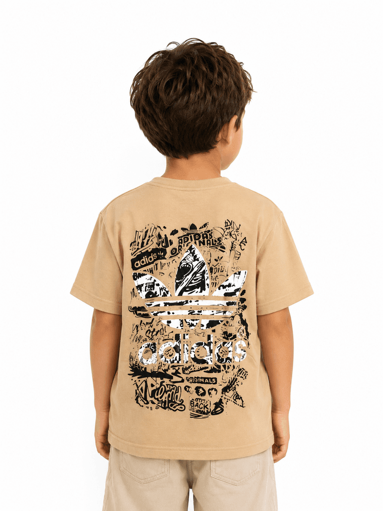 adidas Boys' Essential Soft Cotton T-Shirt - Beige (10 years) 2
