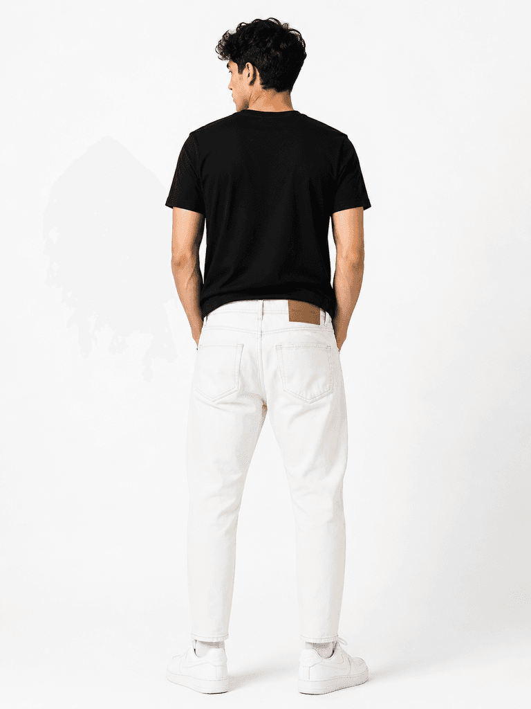 JR3 Men's Premium Cotton Carrot Fit Pants - White (Size 32) 3
