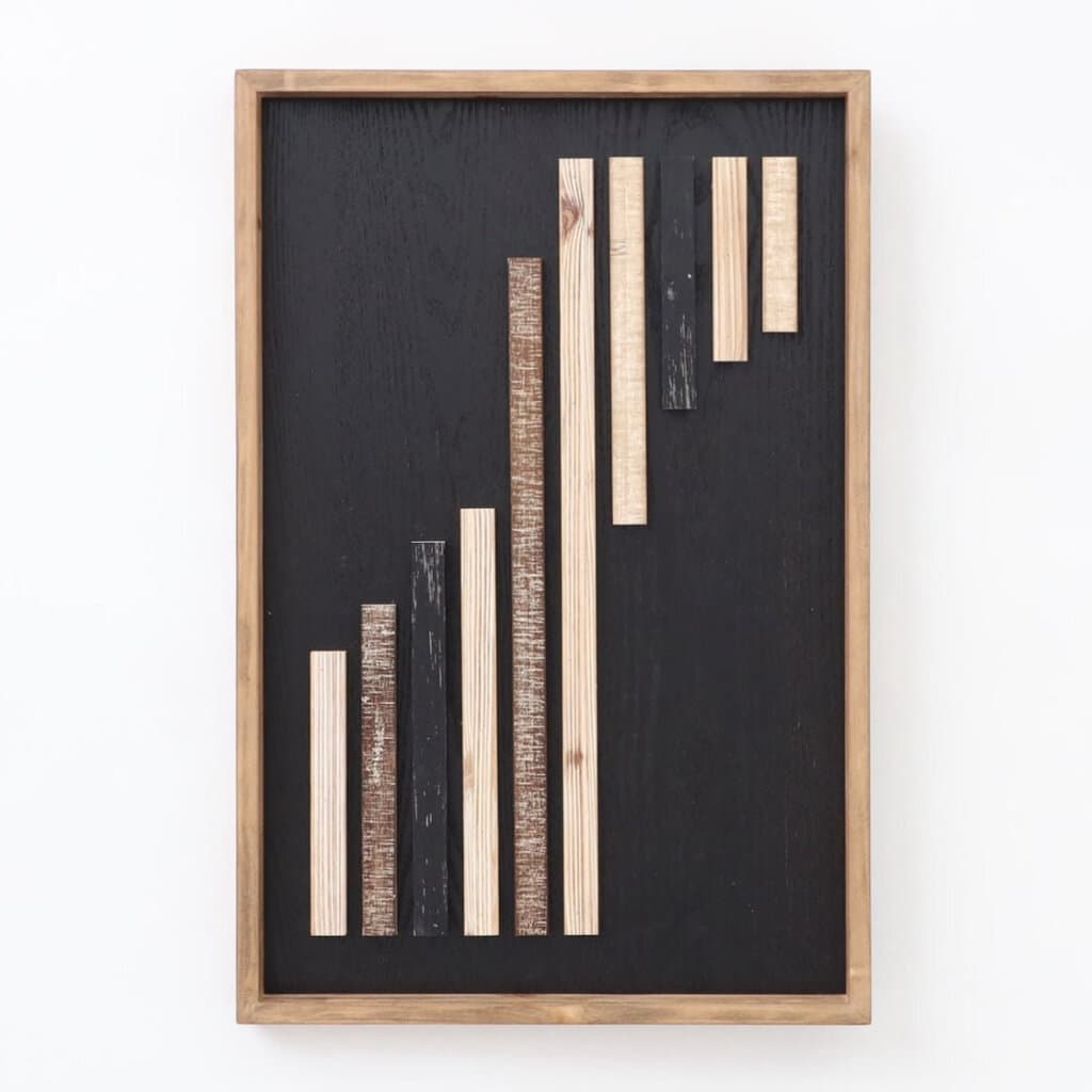 Black & Wooden Wall Art Decor 1