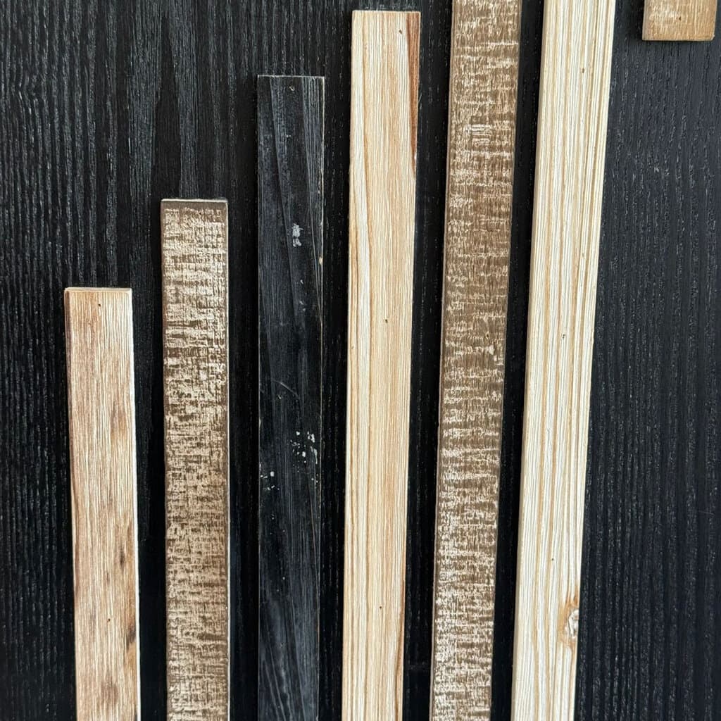 Black & Wooden Wall Art Decor 2