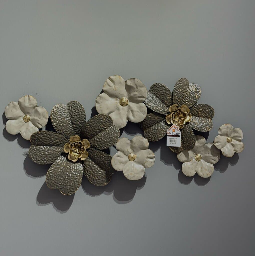 Elegant Metal Floral Wall Decor Art 2