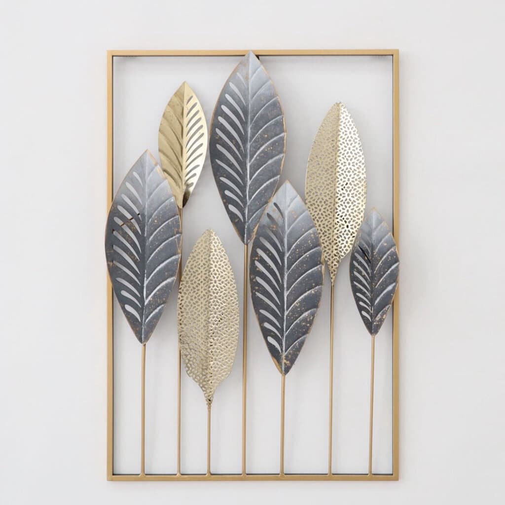 Metal Leaves Wall Decoration 1
