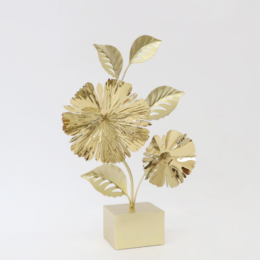 Metal Golden Flower Tabletop Decoration 1