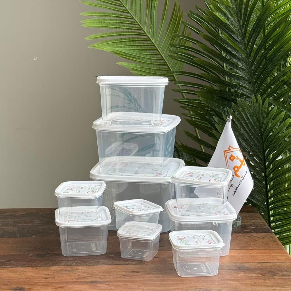 10-Piece Multi-Size Transparent Food Storage Container Set with Lids 1