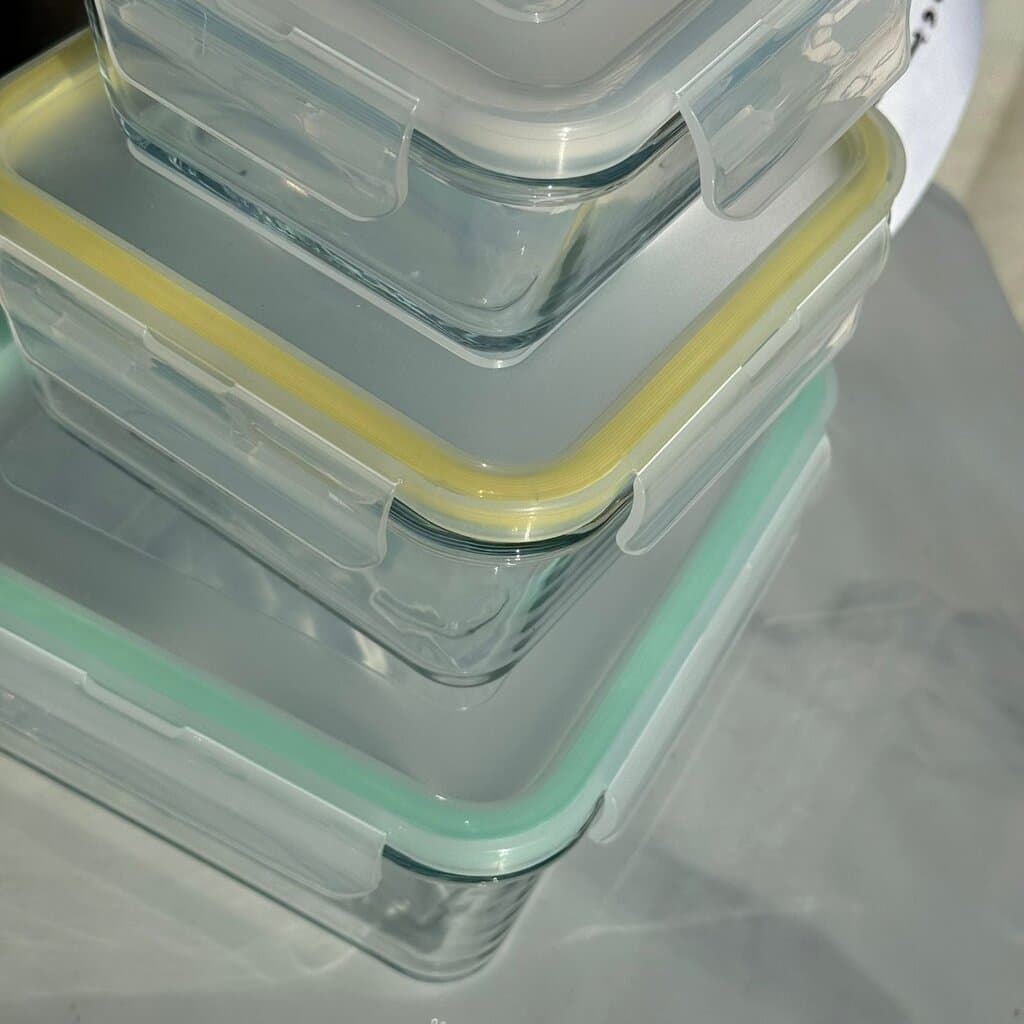 Modern Airtight Glass Food Storage Box Set with Lids 9
