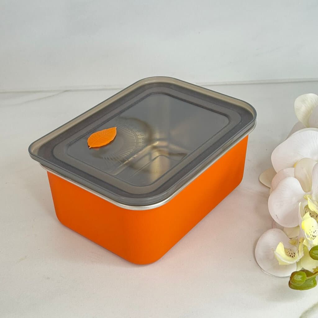 3 Sized - Stackable Steel Food Storage Containers Set With Lids 7