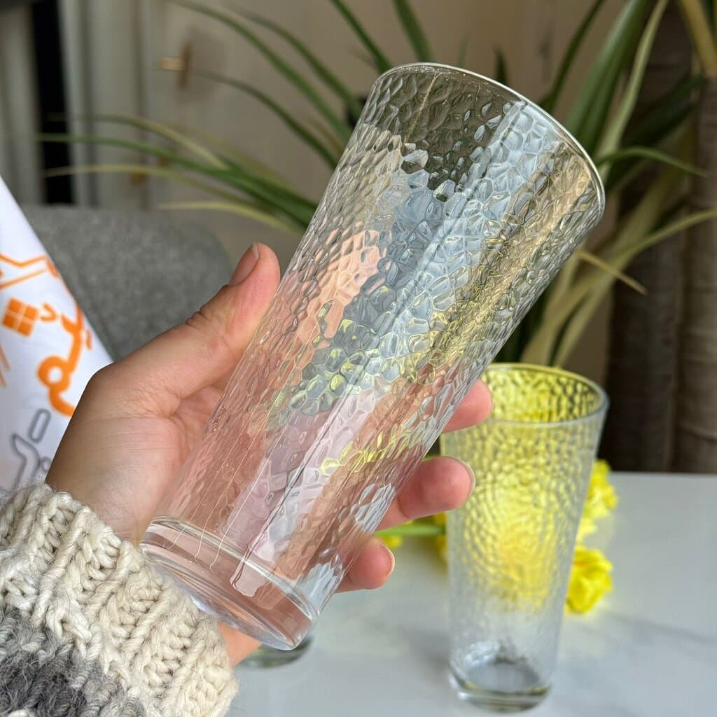 Modern Textured Glassware Set 7