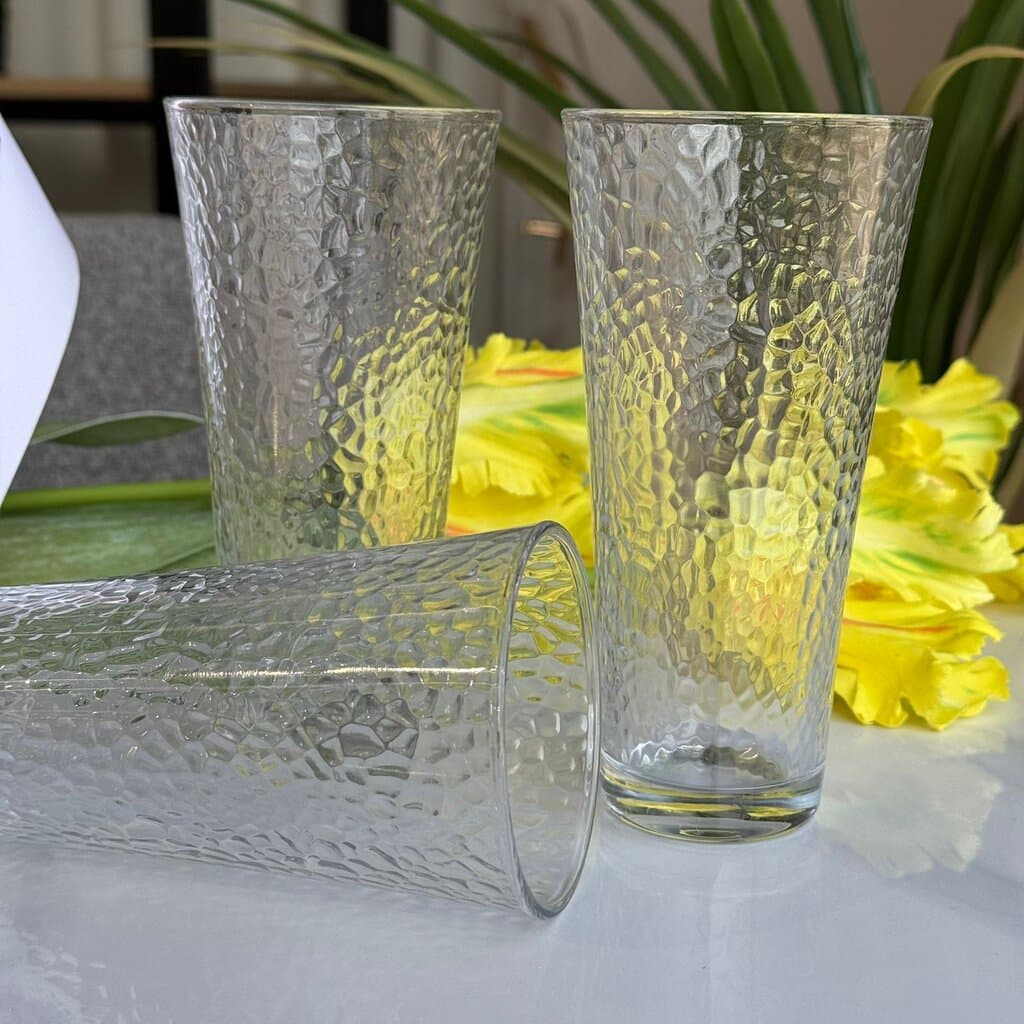Modern Textured Glassware Set 11