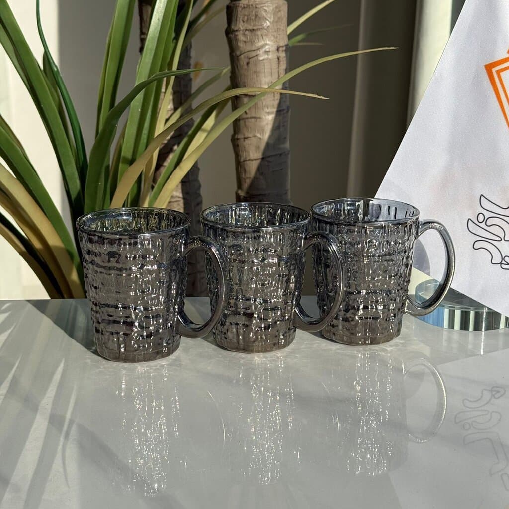Luxury Glass Tea Cups - Set Of 3 1