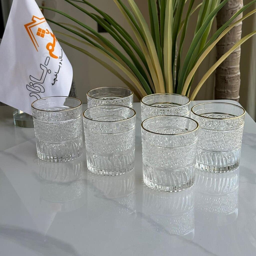 Modern Elegant Clear Glassware Set 6