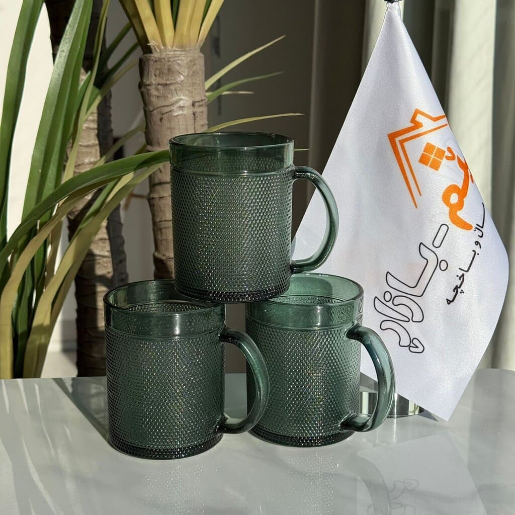 Elegant Glass Tea Cups - Set Of 3 3