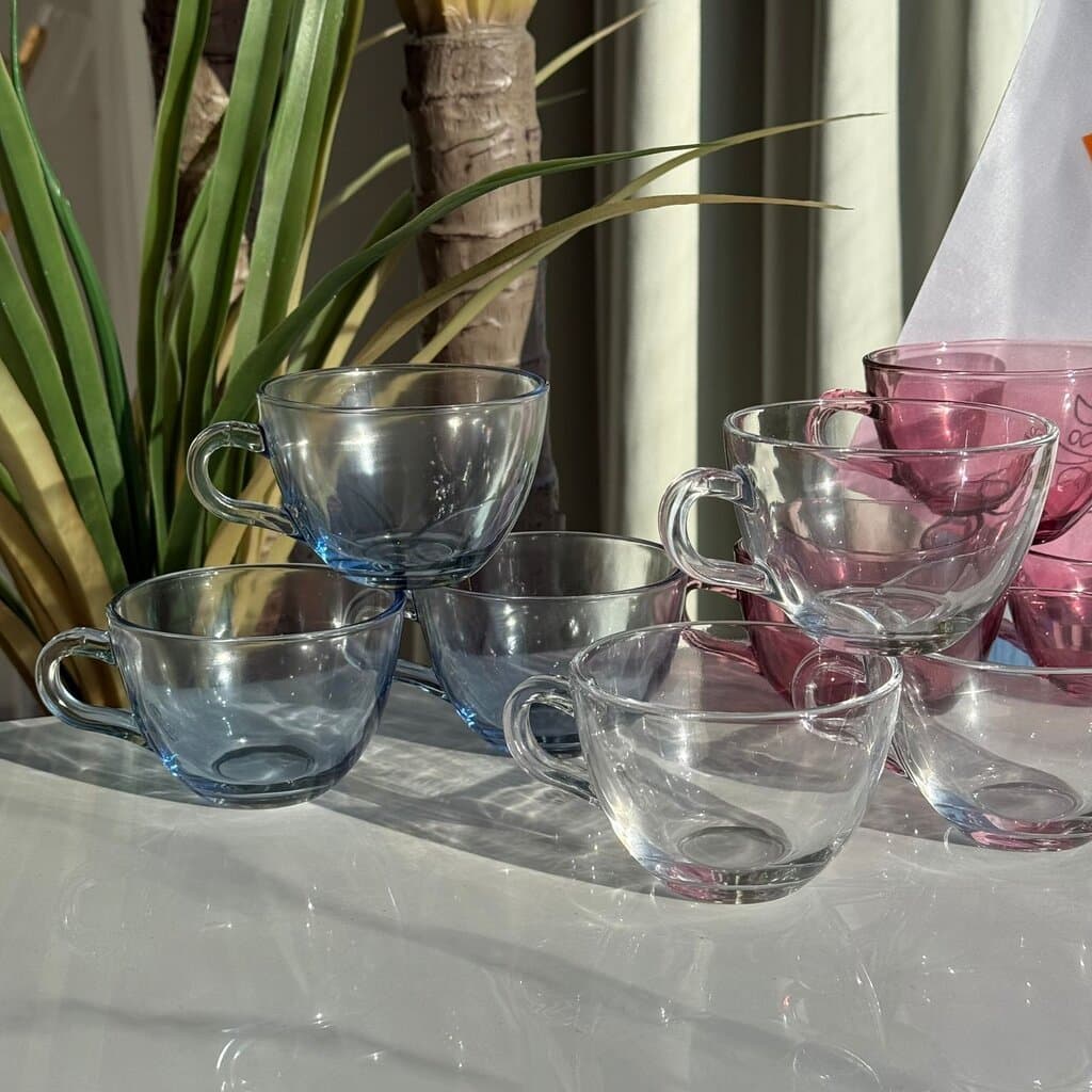 Elegant Glass Tea Cups 12